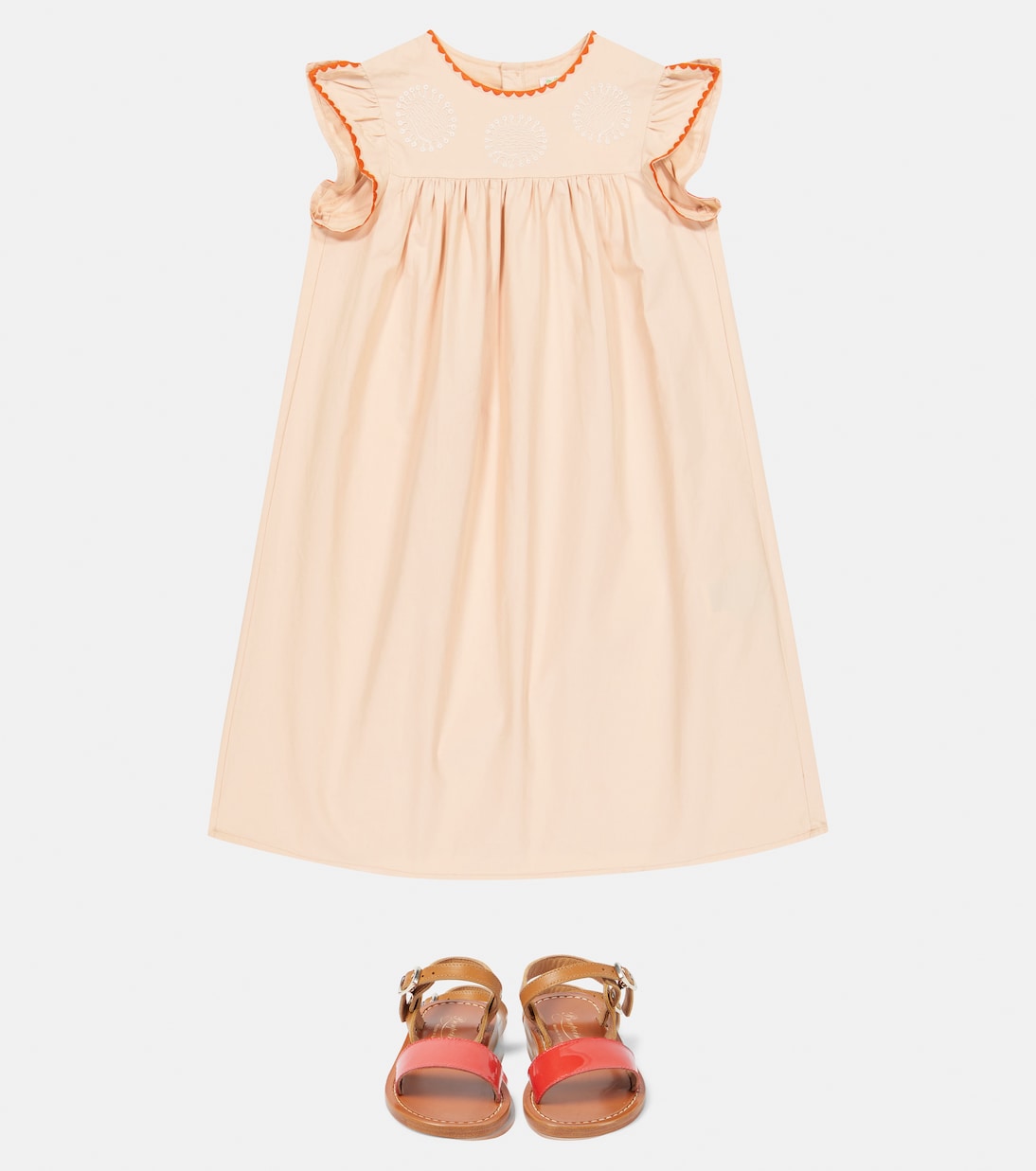 Robe Angie brodée en coton | Bonpoint