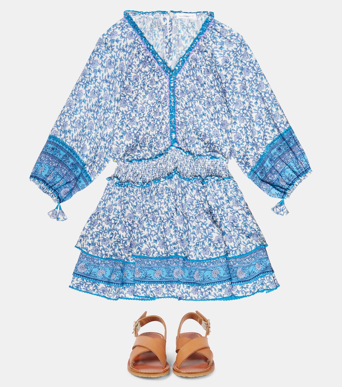 Robe Ariel à fleurs | Poupette St Barth Kids