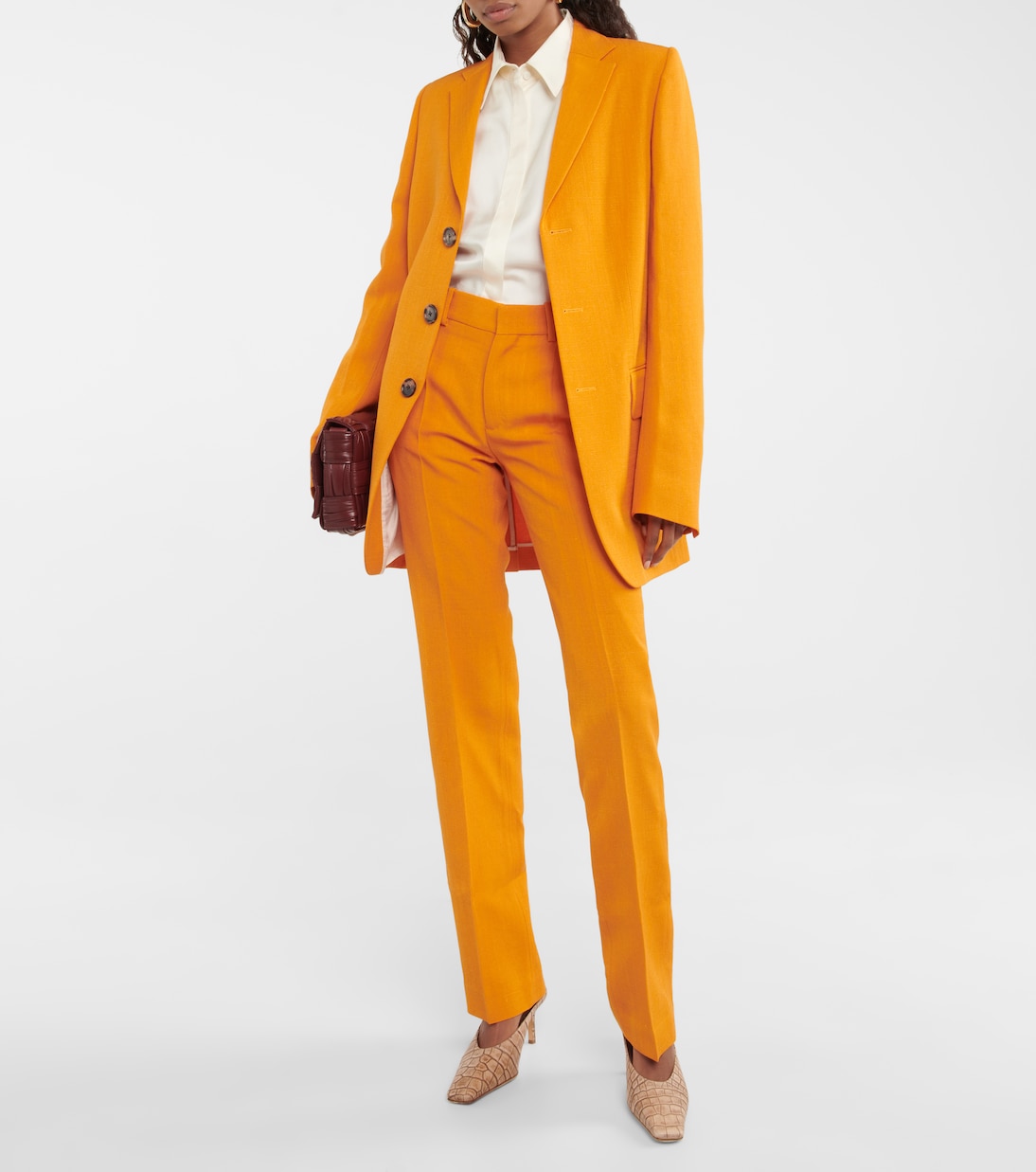 Pantalon droit Gilmar à taille basse | Petar Petrov