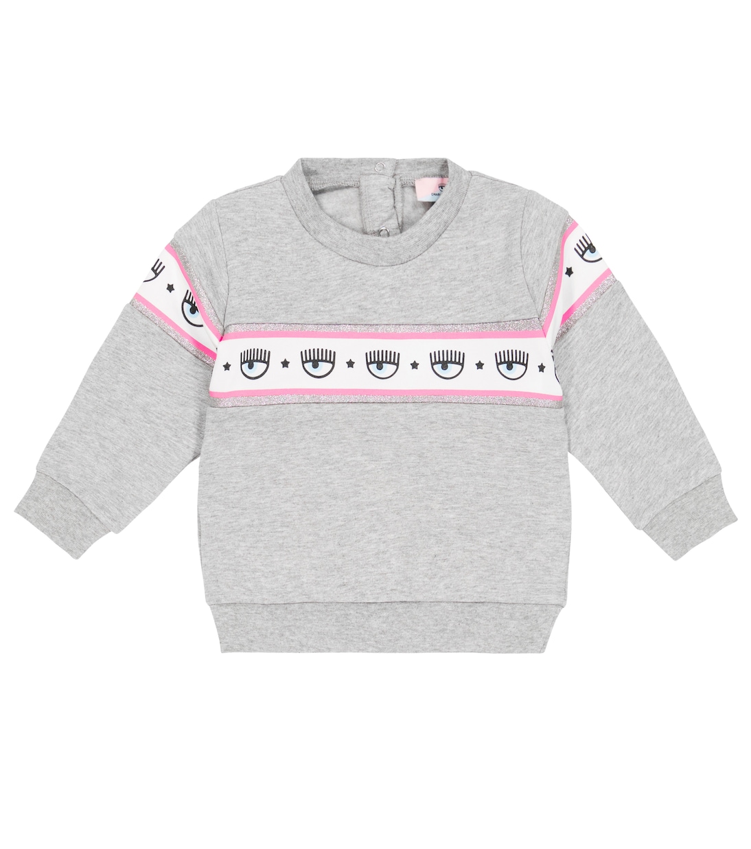 x Chiara Ferragni baby eye-motif jersey sweatshirt | Monnalisa