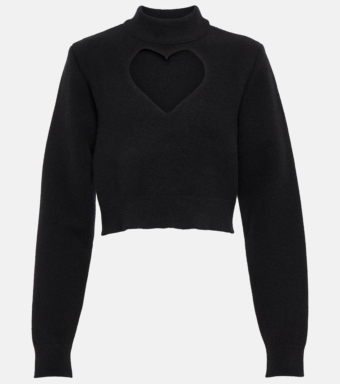Pull raccourci Keyhole en laine vierge | Alaïa
