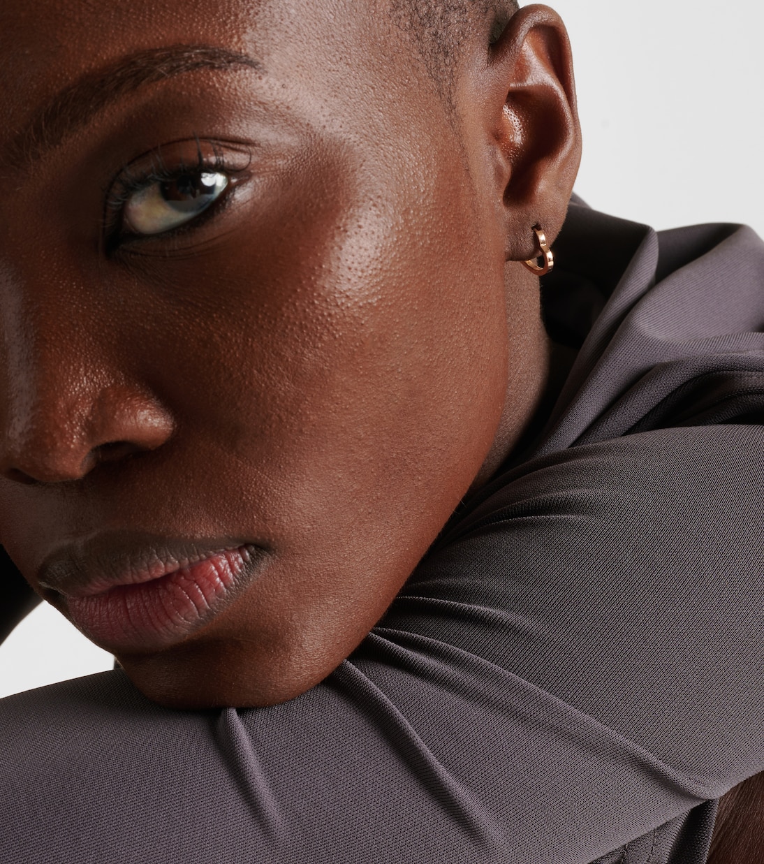 Boucle d’oreille unique Antifer Heart Small en or rose 18 ct | Repossi