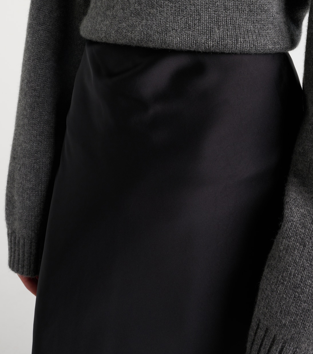 Midirock aus Satin | Brunello Cucinelli