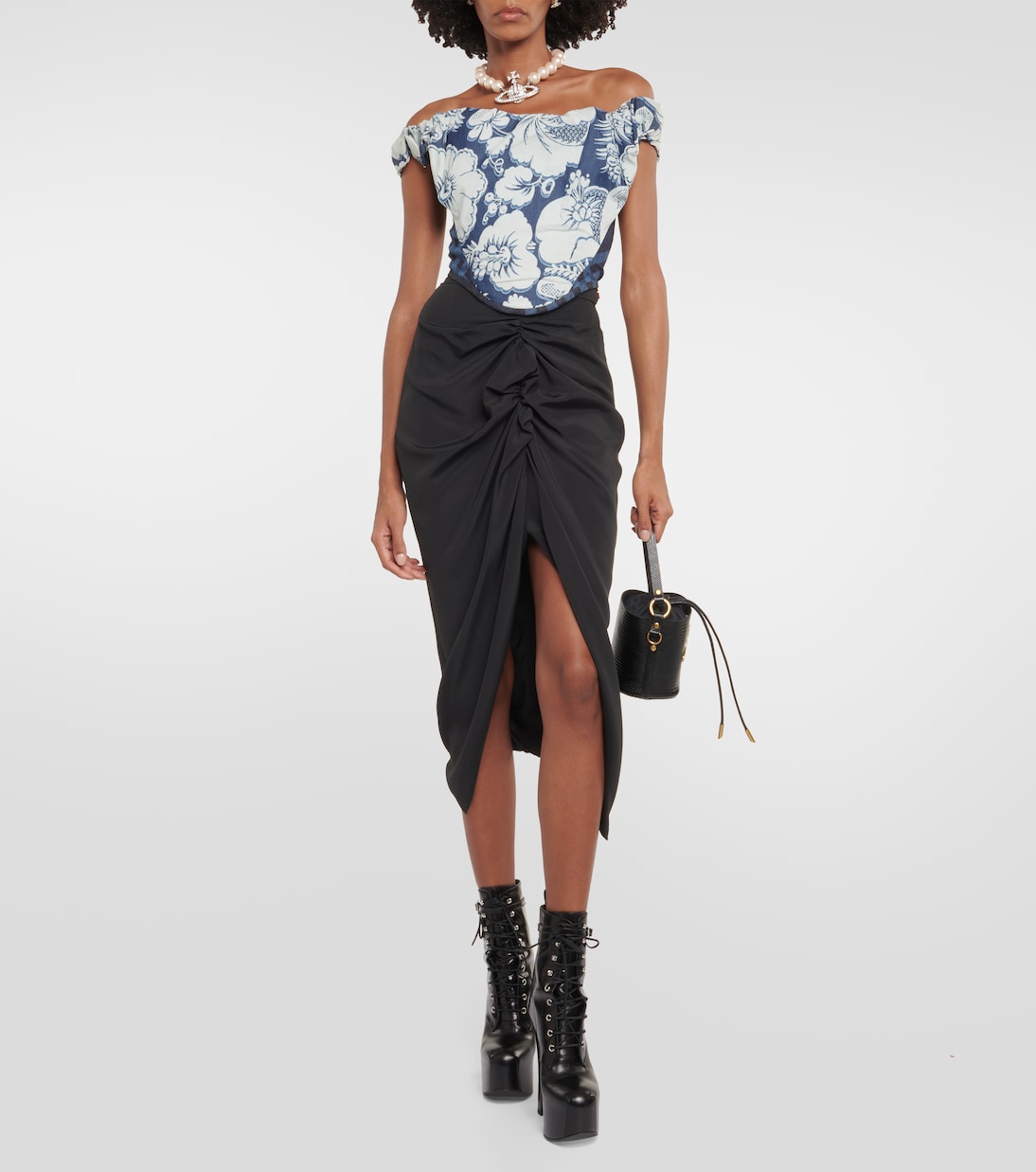 Bustier-Top Sunday aus Denim | Vivienne Westwood