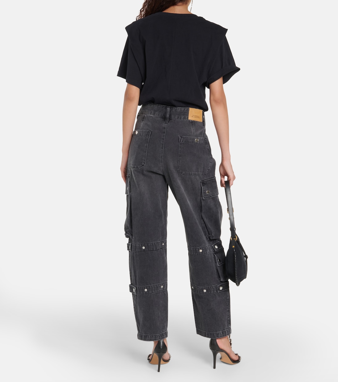 Pantalon cargo Elore en jean | Isabel Marant