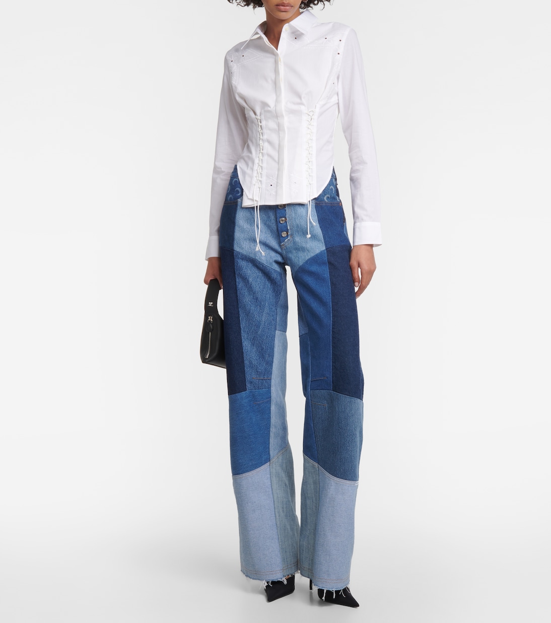 Besticktes Hemd aus Baumwolle | Marine Serre