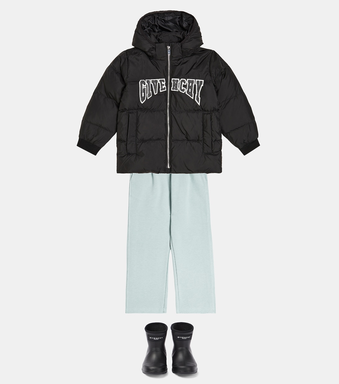Logo cotton-blend jersey sweatpants | Givenchy Kids