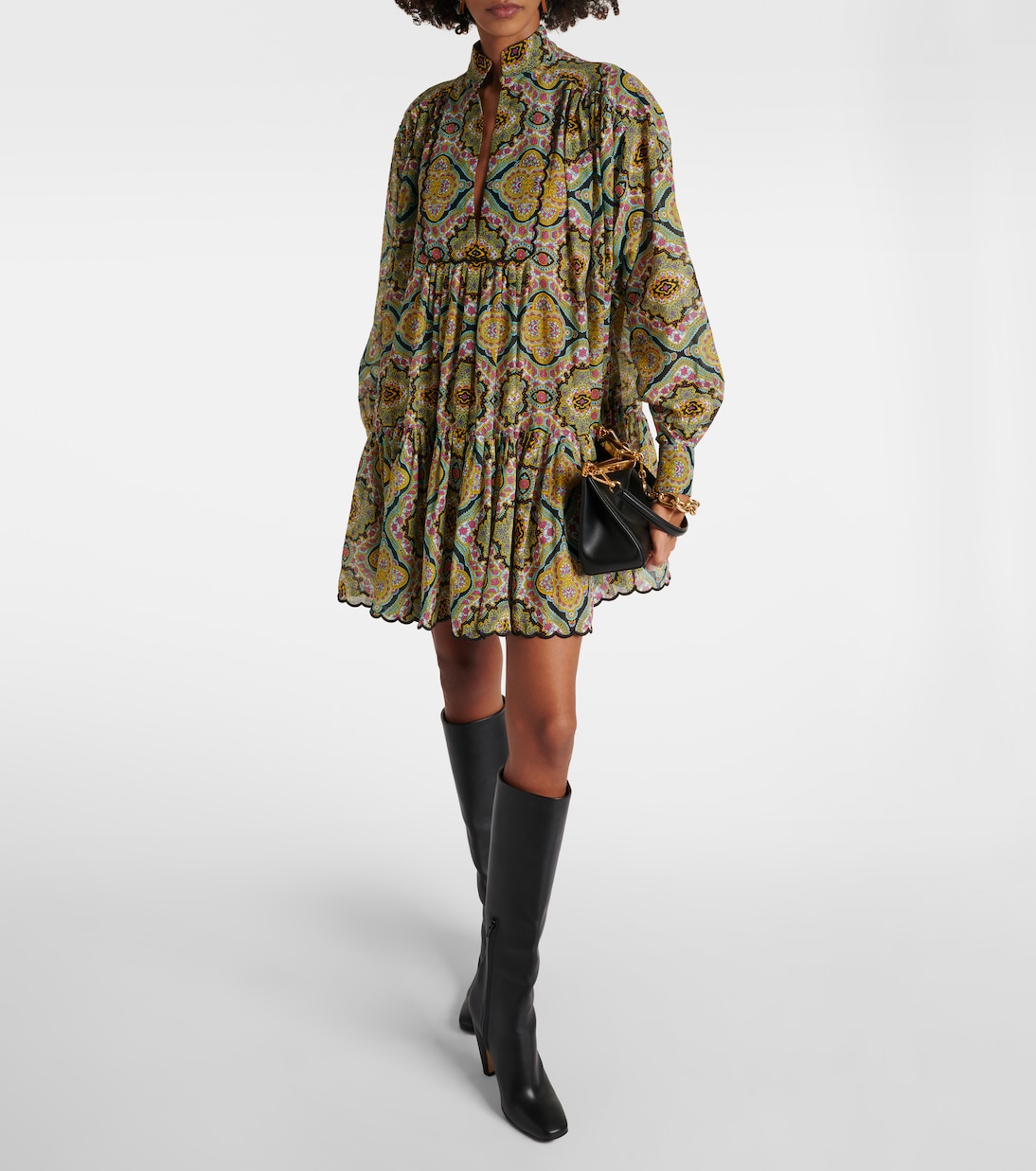 Robe chemise imprimée en coton | Etro