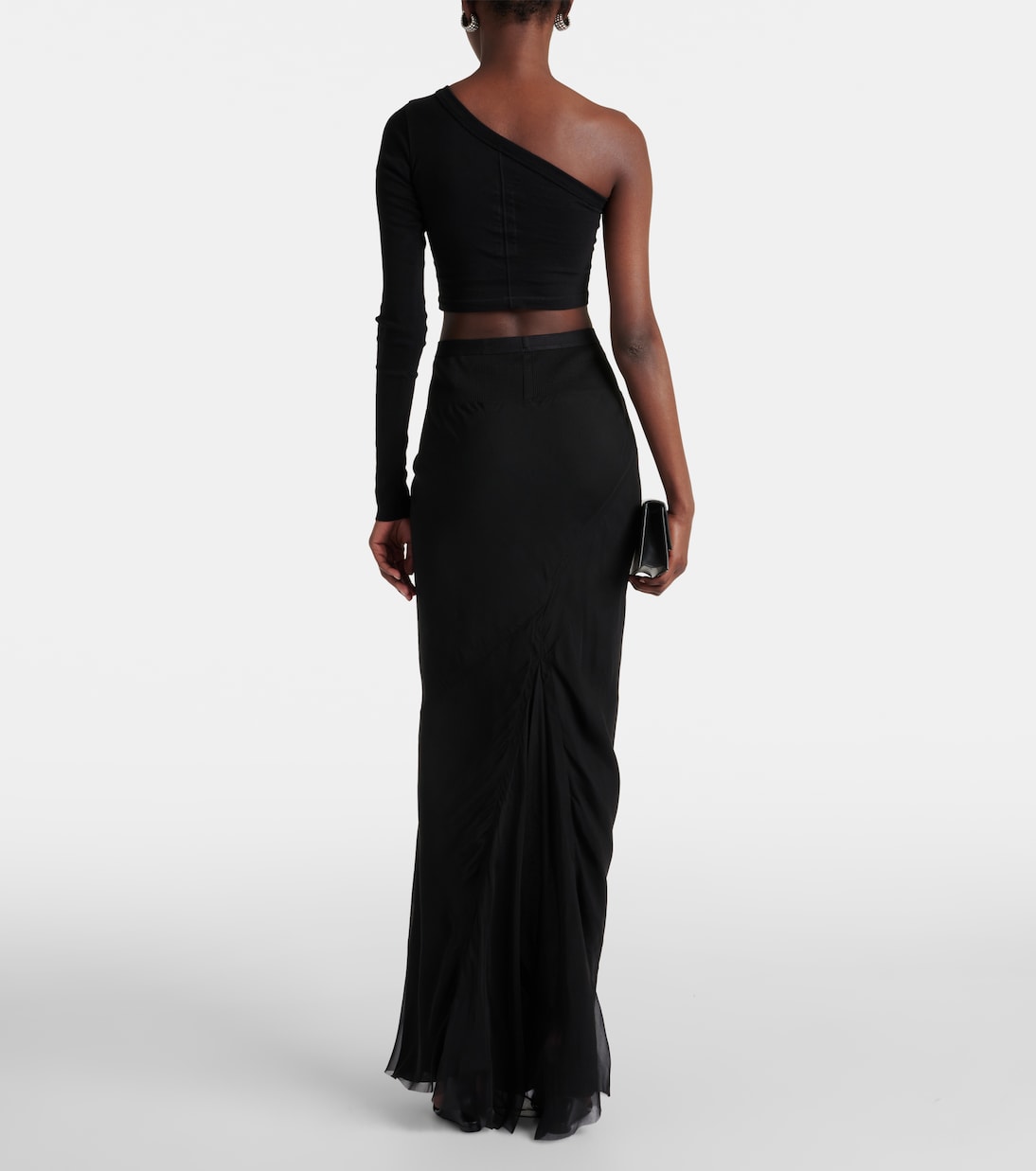 Ziggy one-shoulder cotton crop top  | Rick Owens