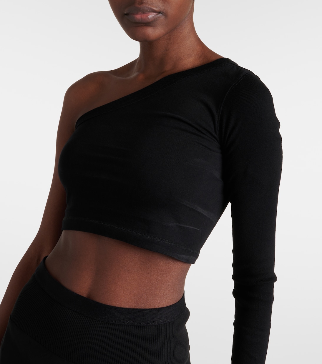 Ziggy one-shoulder cotton crop top  | Rick Owens