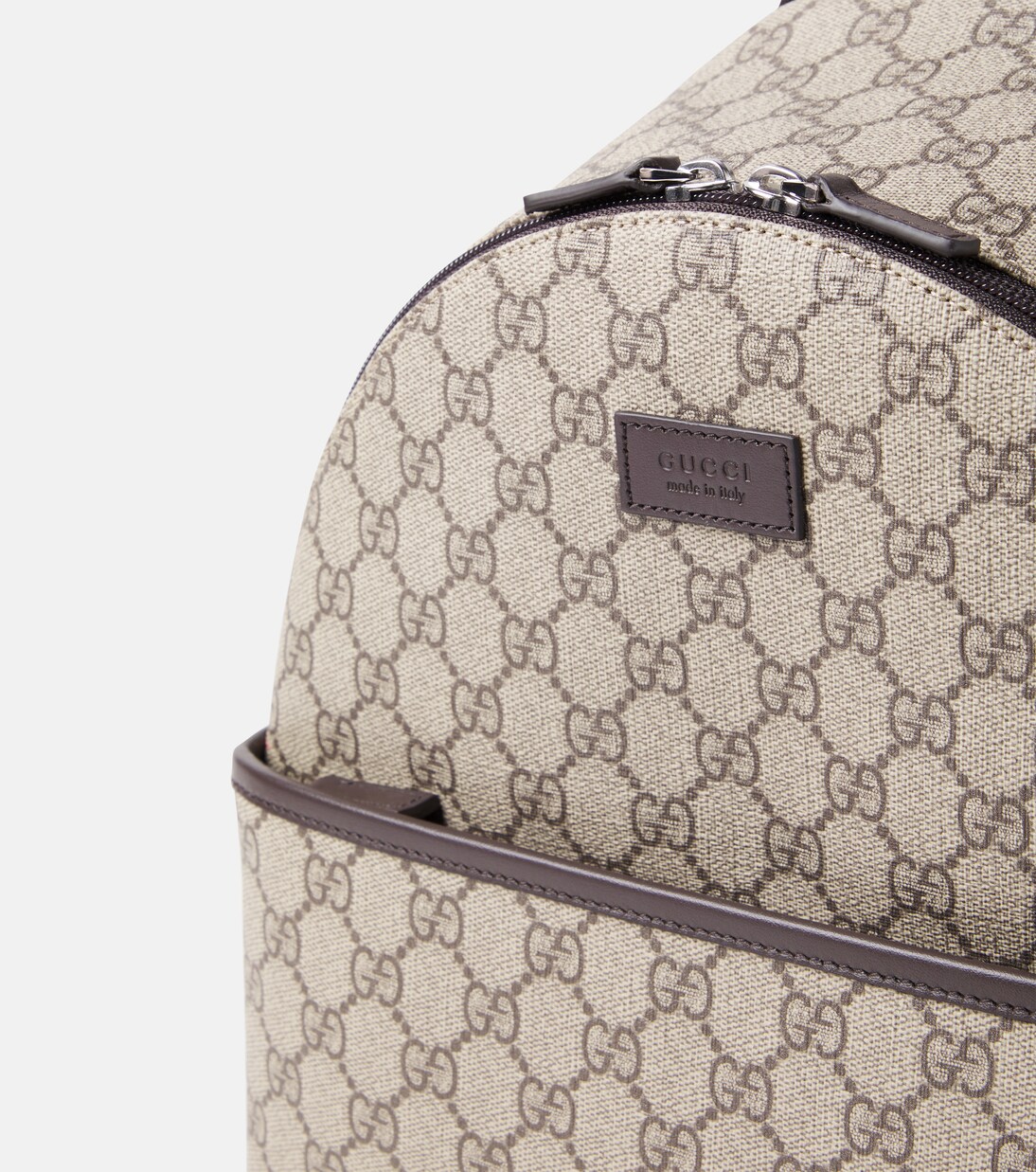 Mochila de lona GG con piel | Gucci Kids