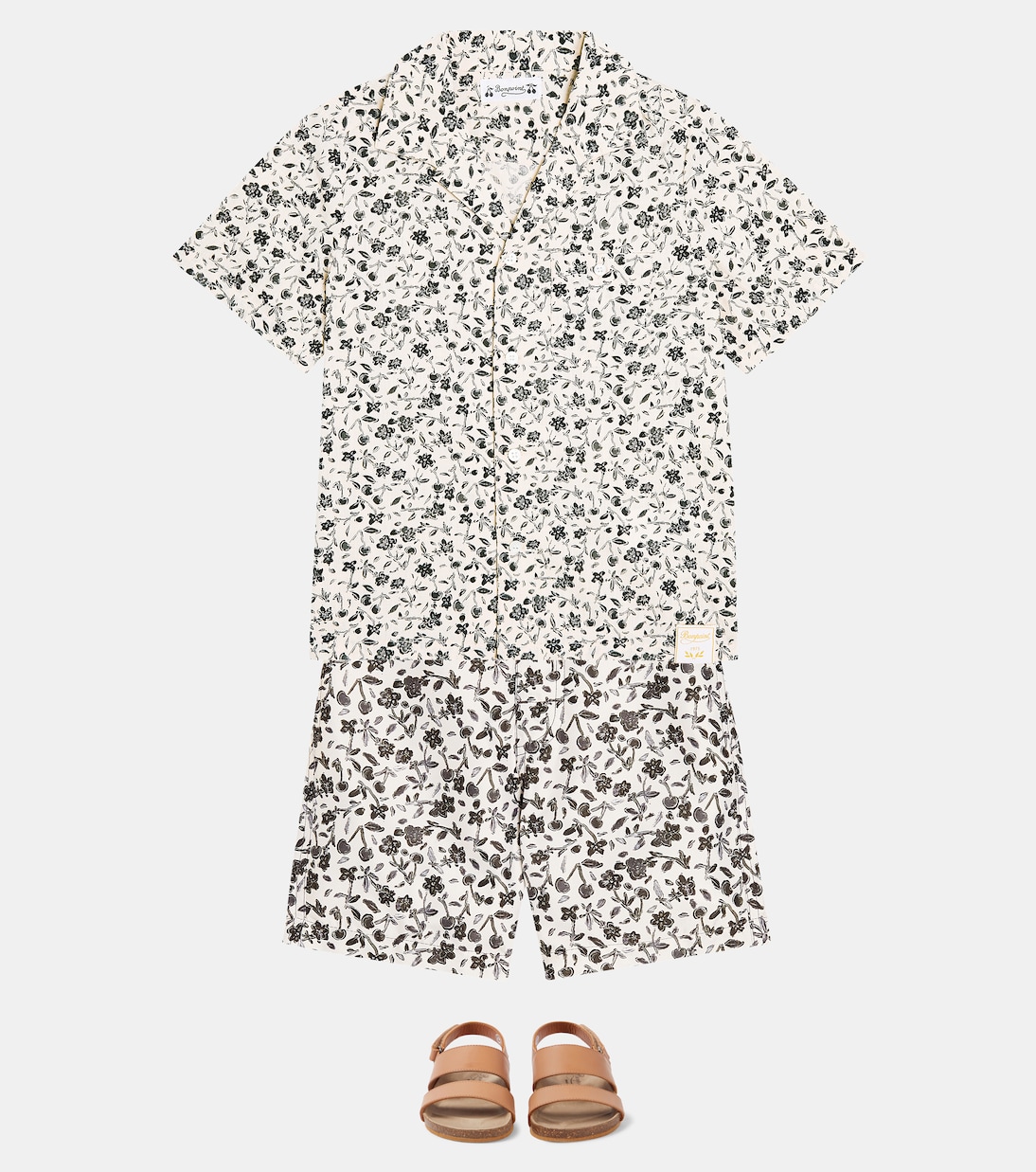 Camisa Steve de algodón floral | Bonpoint