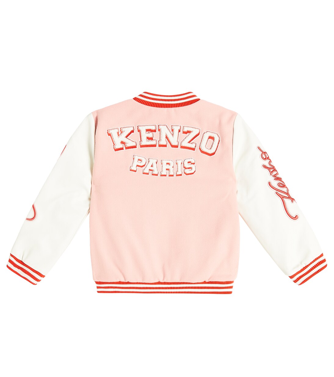 Appliqué embroidered varsity jacket | Kenzo Kids