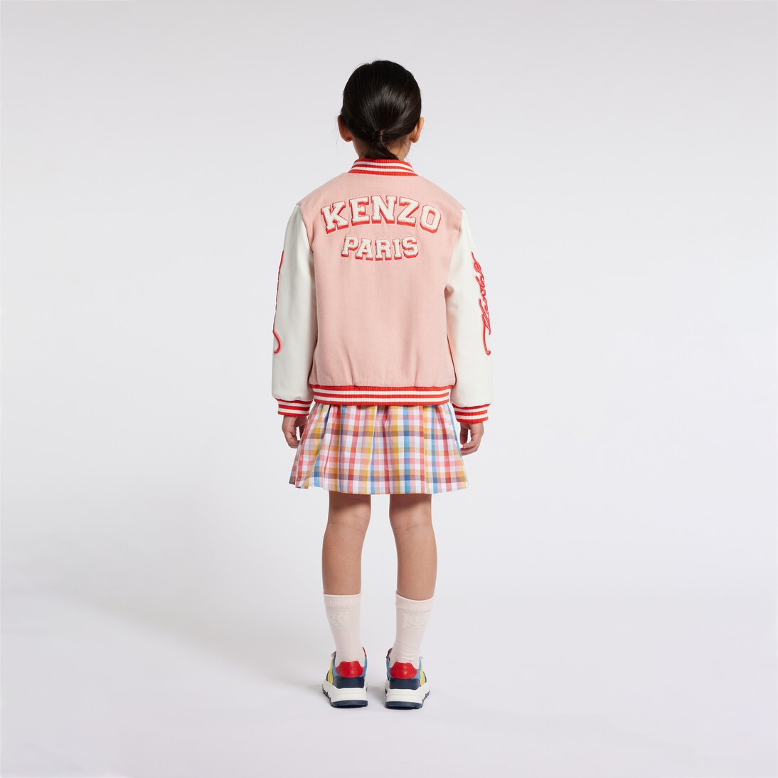Appliqué embroidered varsity jacket | Kenzo Kids