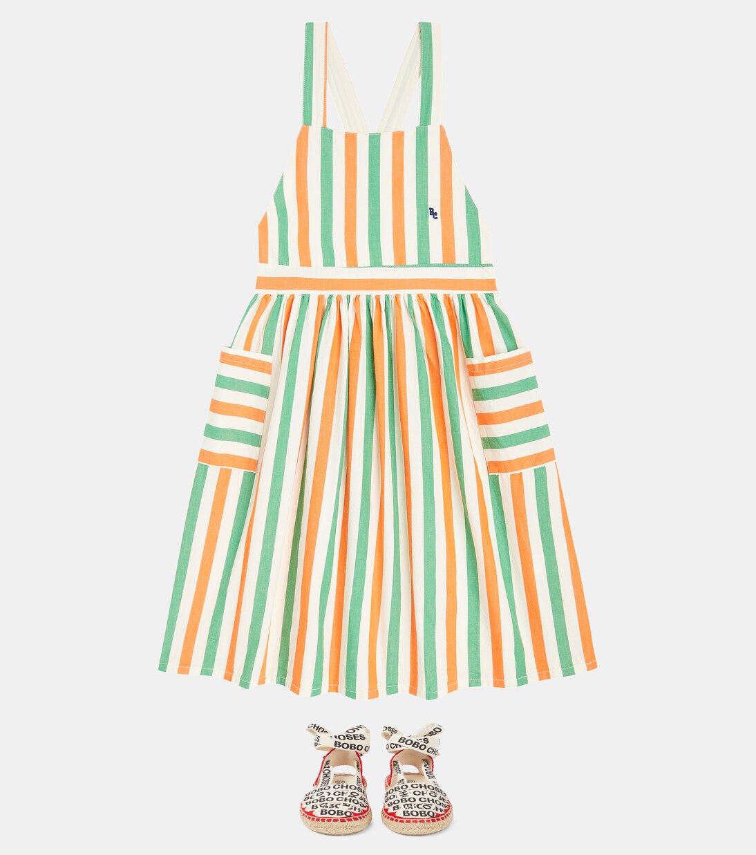 Robe rayée en coton | Bobo Choses