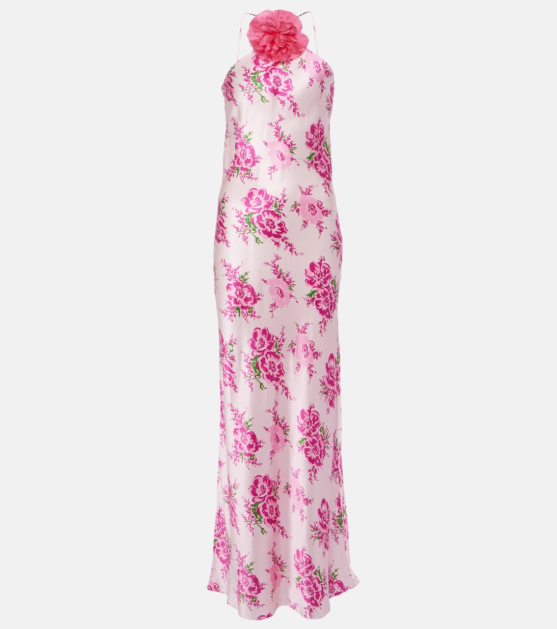 Robe longue en soie à fleurs | Rodarte