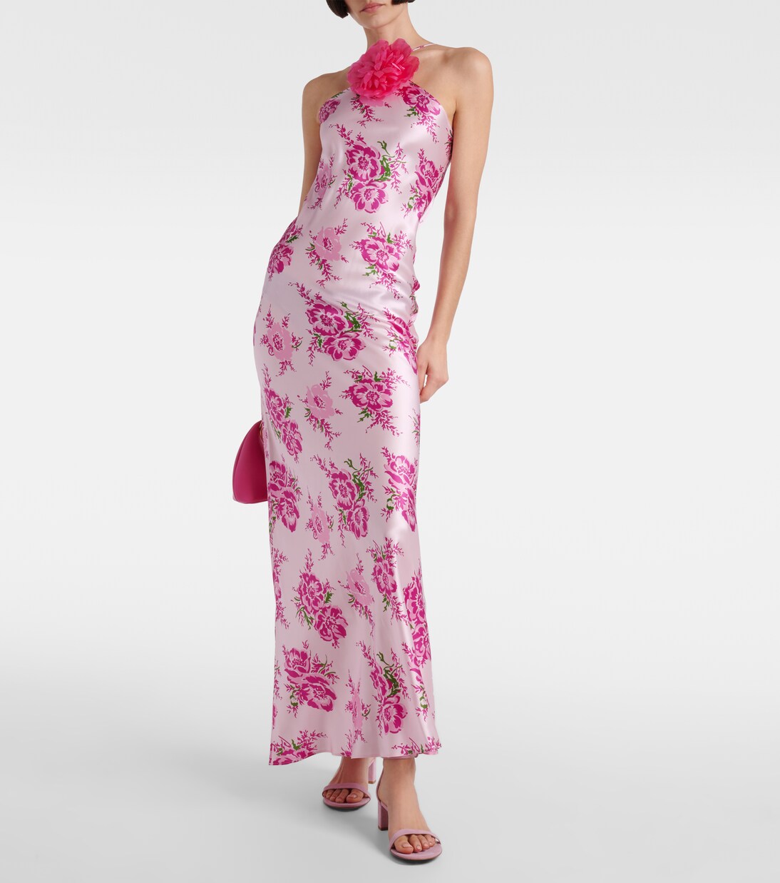 Robe longue en soie à fleurs | Rodarte