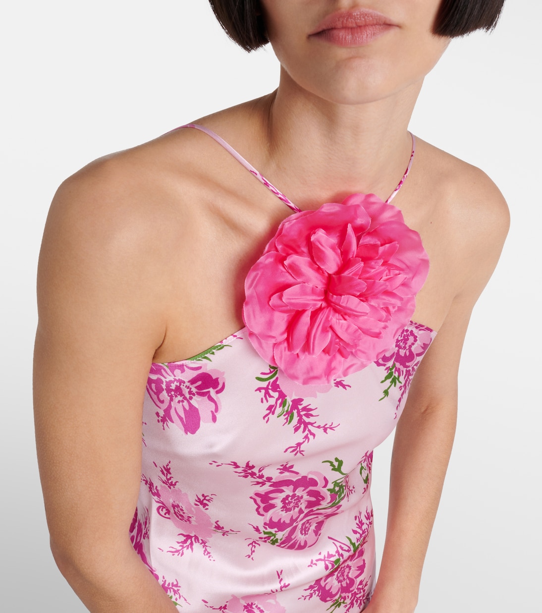 Robe longue en soie à fleurs | Rodarte