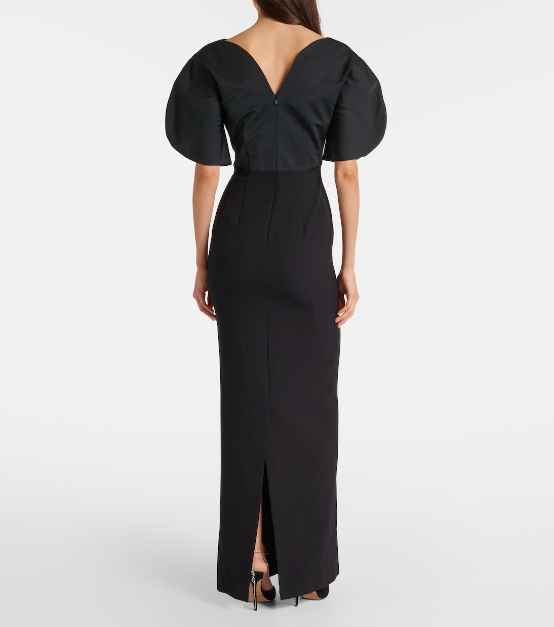 Robe longue Karla en crêpe | Safiyaa