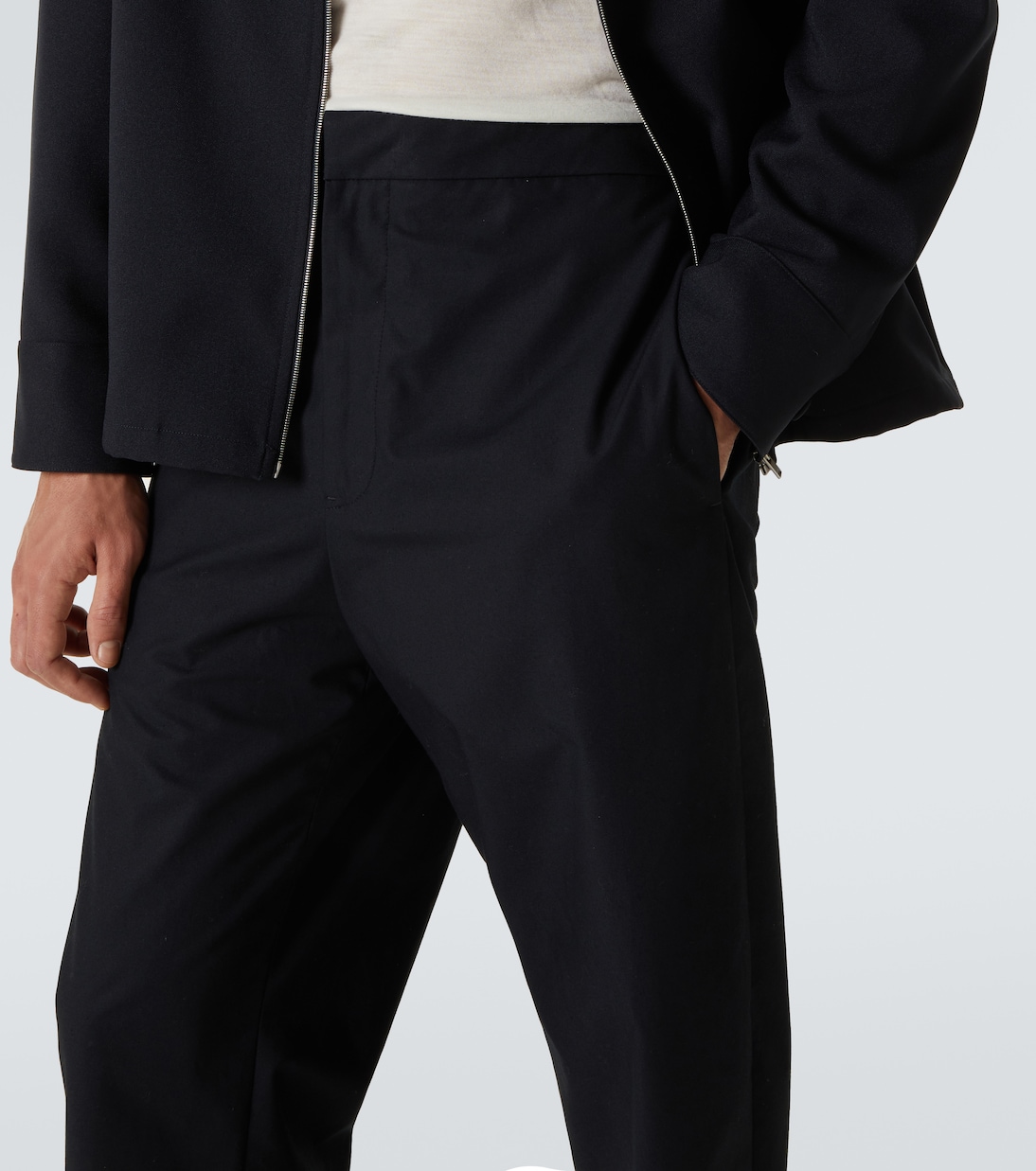 Cotton barrel-leg pants | Jil Sander