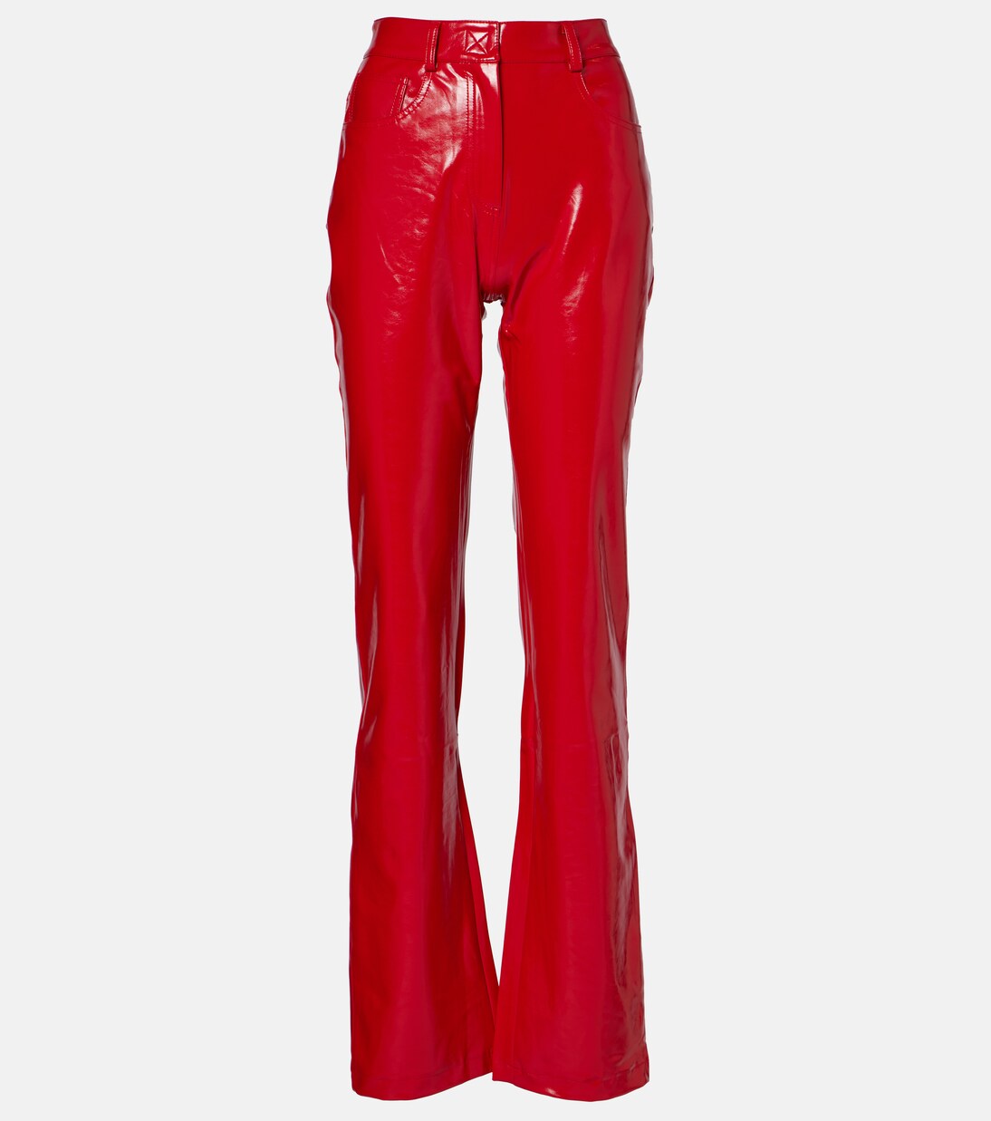 Faux leather bootcut pants | Norma Kamali