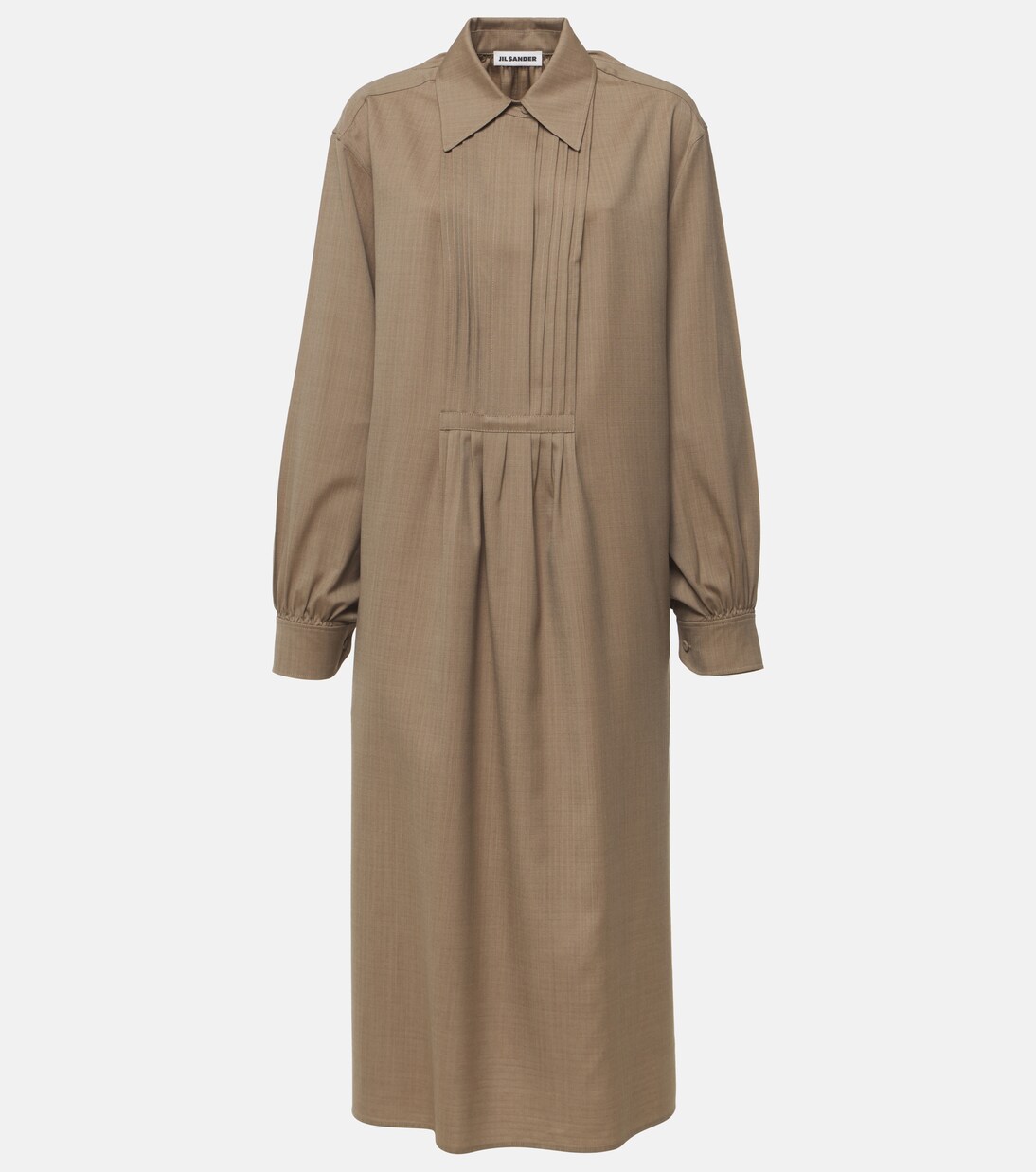 Hemdblusenkleid aus Wolle | Jil Sander