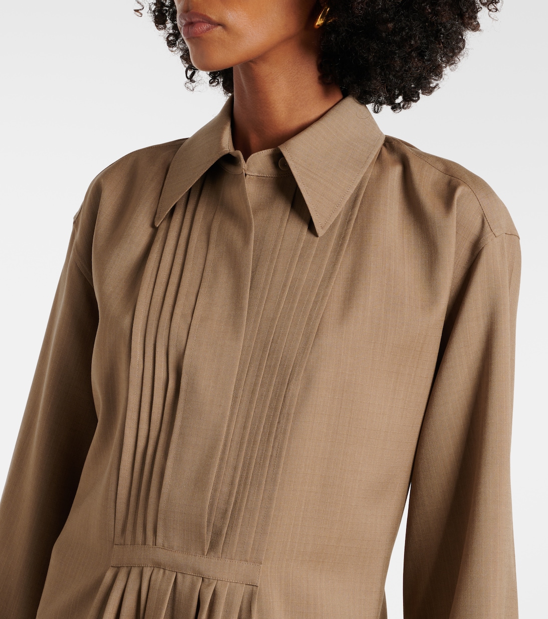 Hemdblusenkleid aus Wolle | Jil Sander