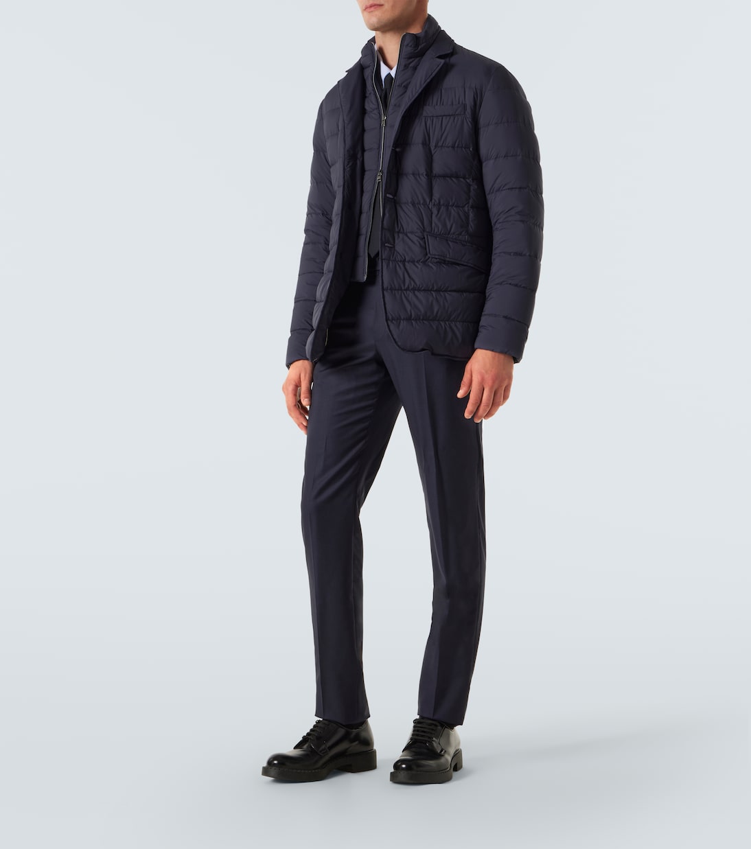 Layered down-paneled jacket | Herno