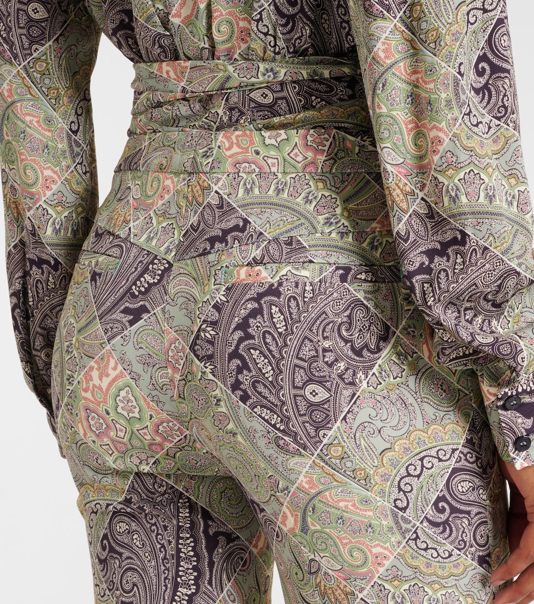 Pantalones flared de tiro alto | Etro