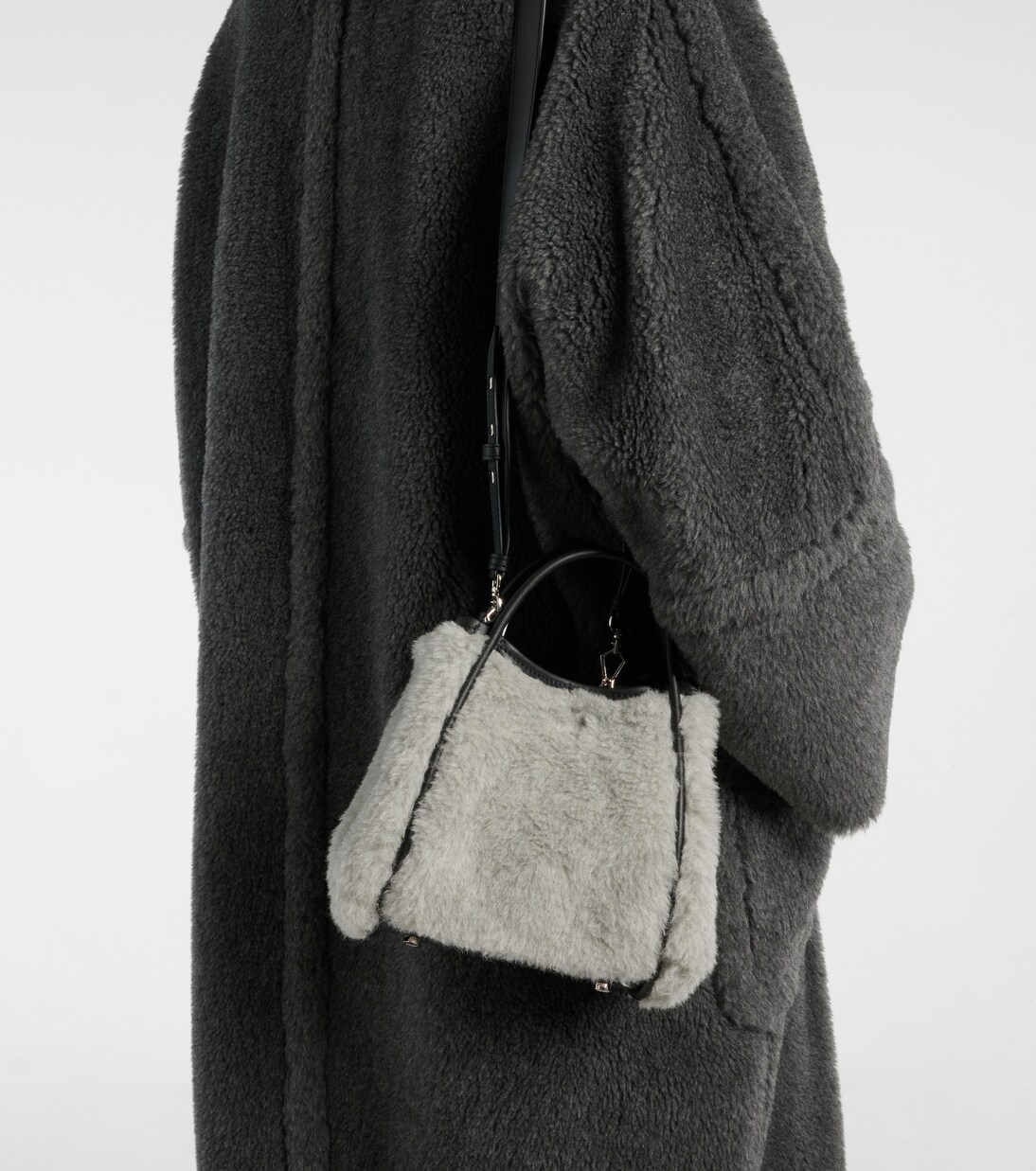 Tote Bag Marine Small mit Leder | Max Mara