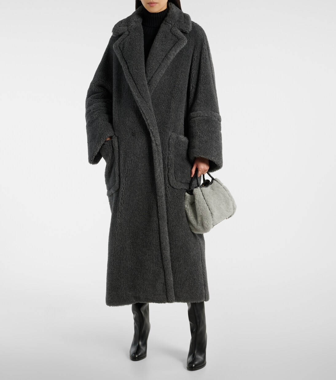 Tote Bag Marine Small mit Leder | Max Mara