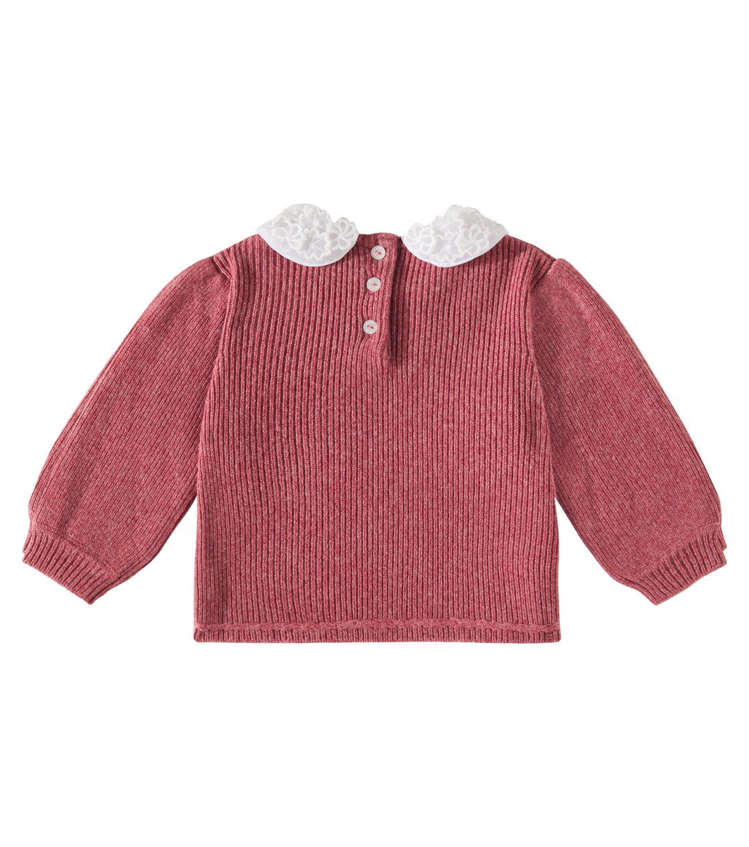 Baby lace-trimmed sweater | Tartine et Chocolat