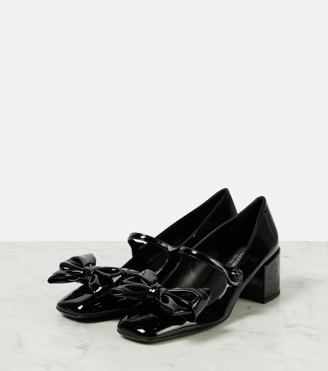 Bowjane 50 patent leather Mary Jane pumps | Valentino Garavani