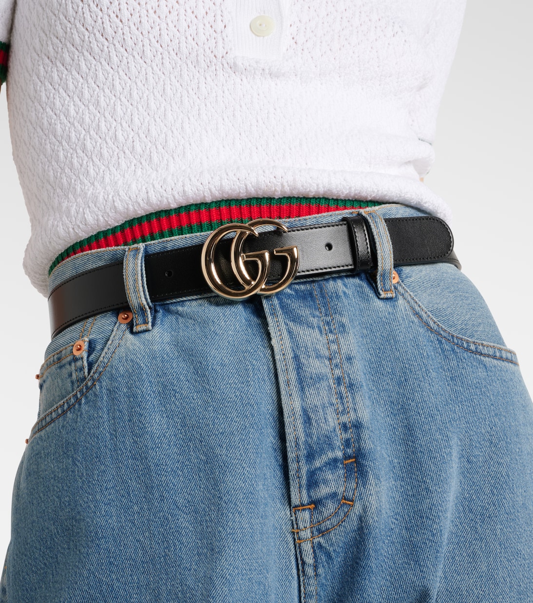 GG Marmont leather belt | Gucci