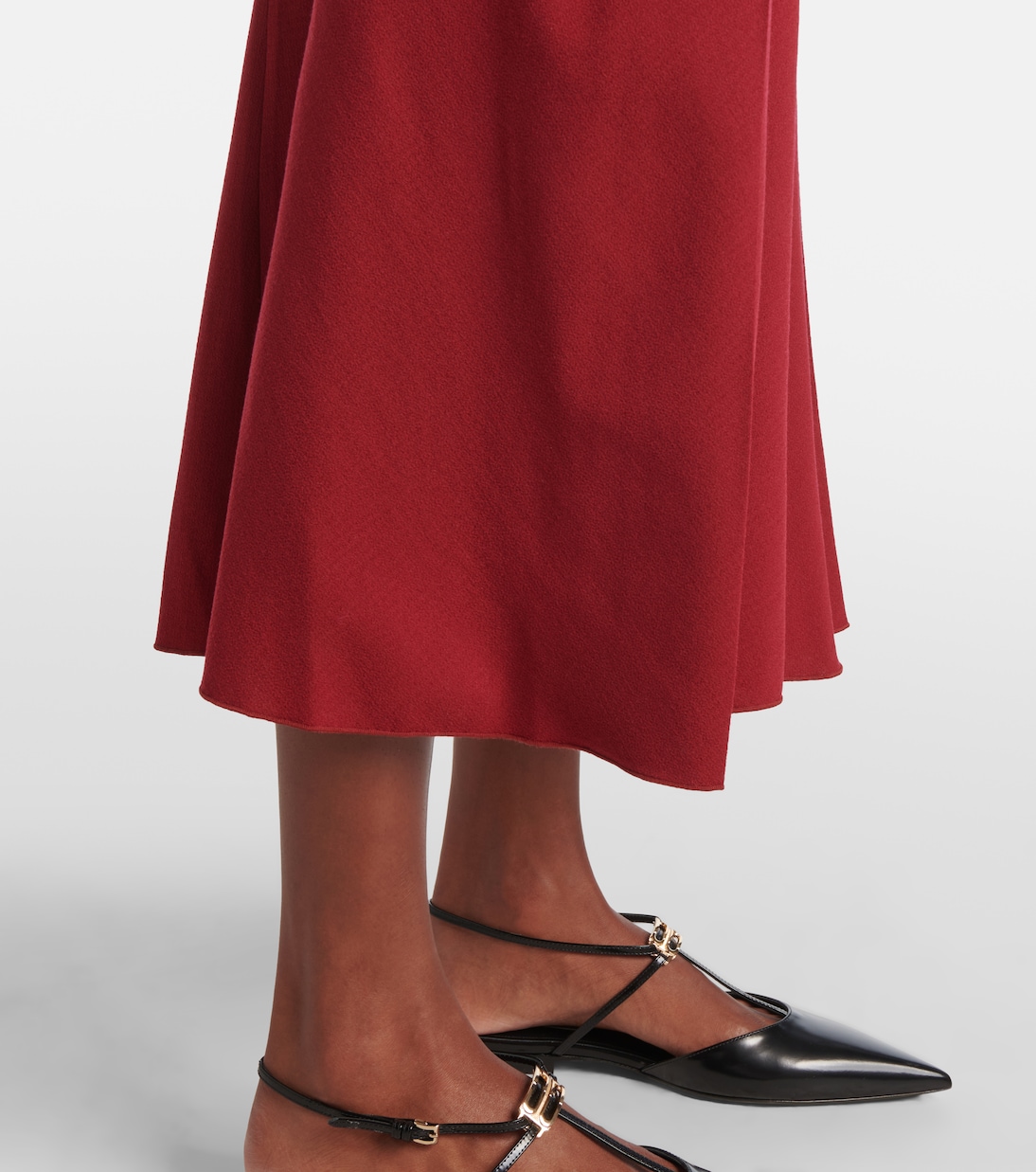 Midikleid aus einem Wollgemisch | Victoria Beckham