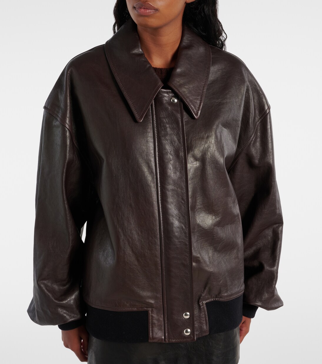 Shelman leather blouson | Khaite