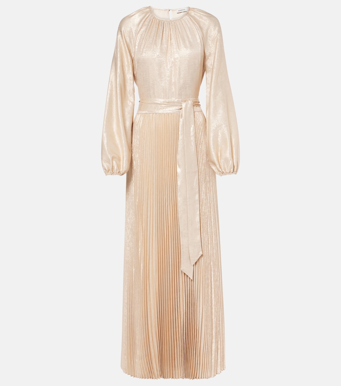 Varenya pleated satin midi dress | Simkhai