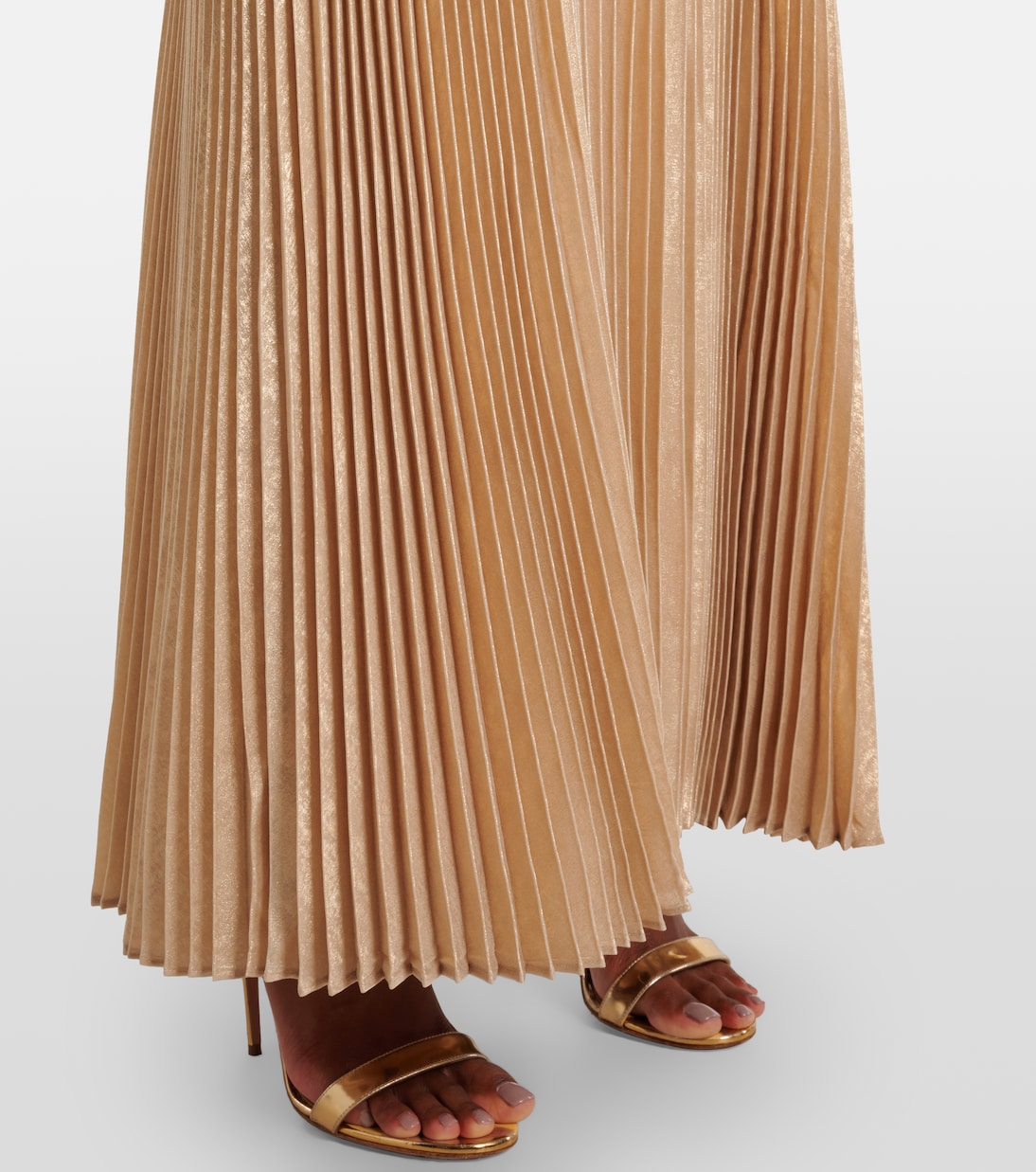 Varenya pleated satin midi dress | Simkhai