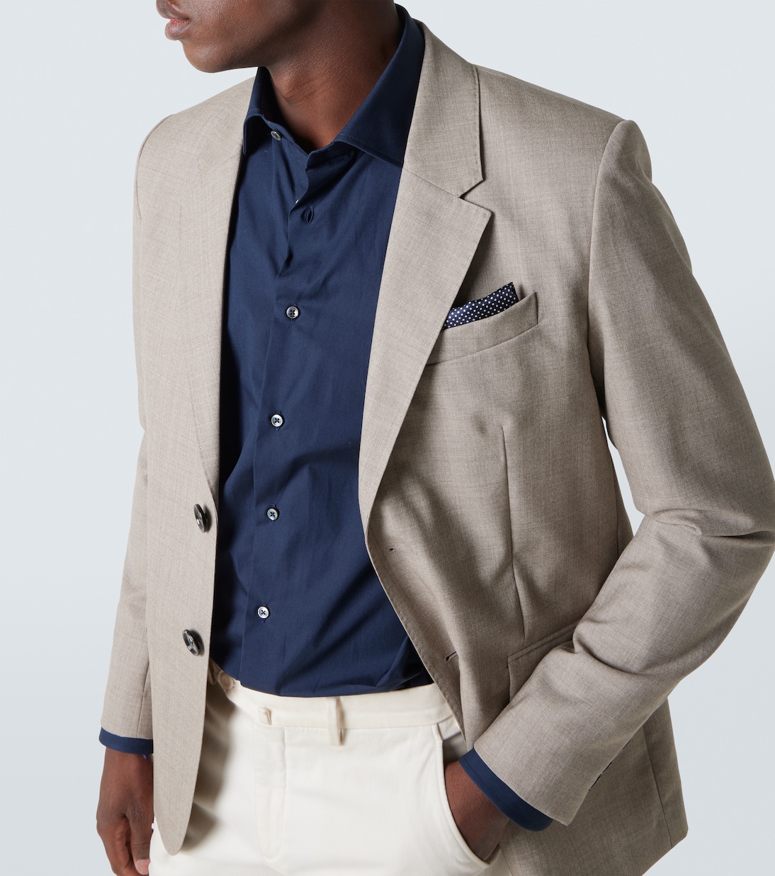 Camisa de popelín de algodón | Canali