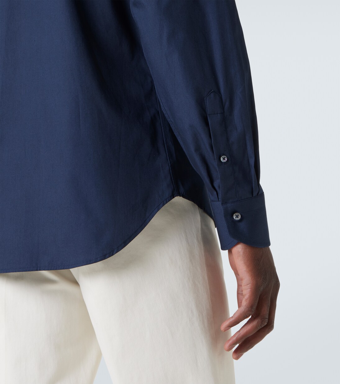 Camisa de popelín de algodón | Canali