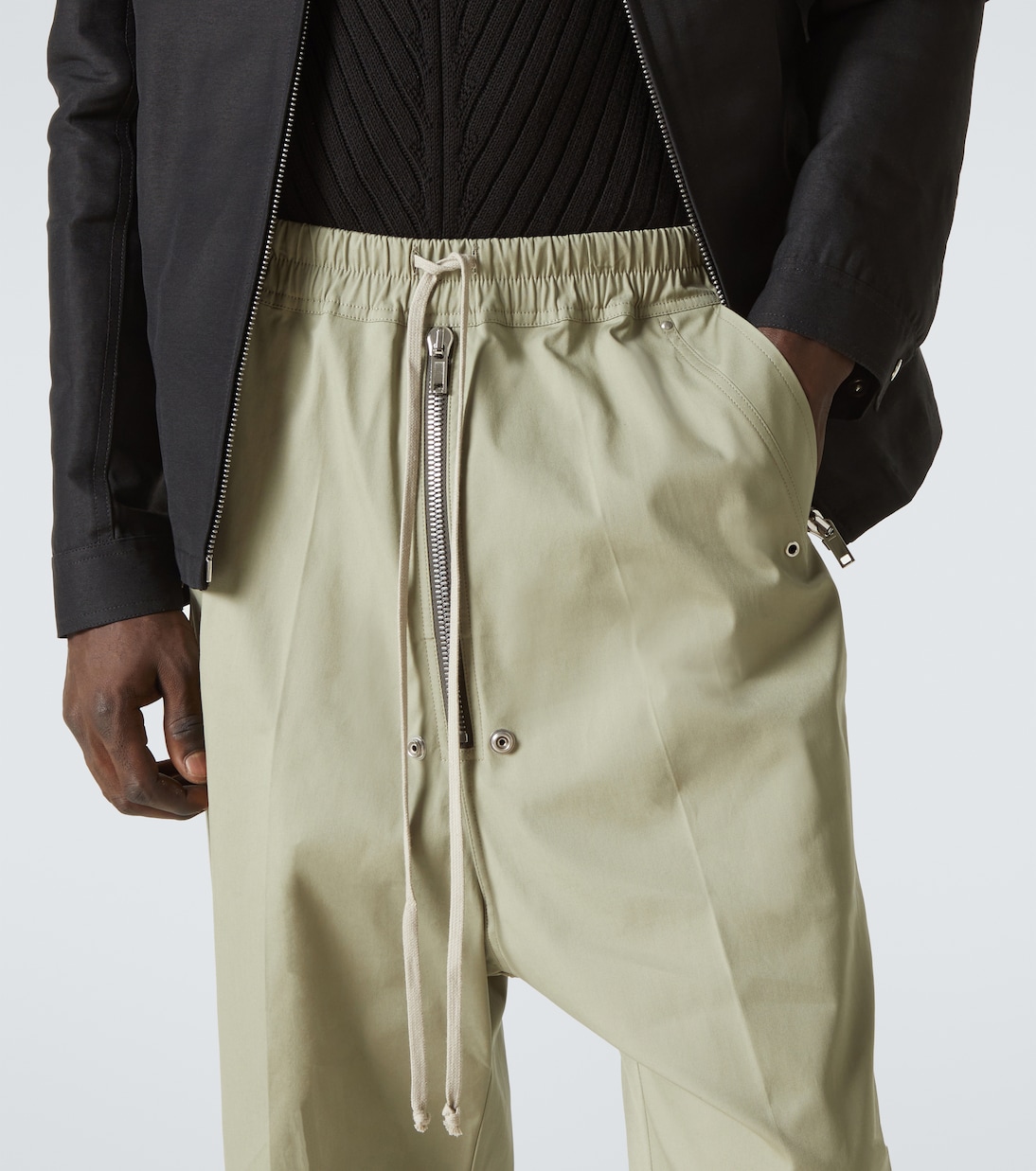 Bela Pods cotton-blend poplin Bermuda shorts | Rick Owens