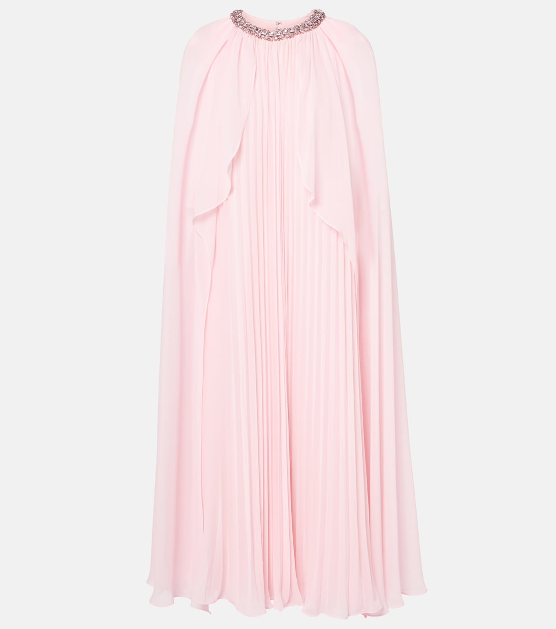 Robe aus Chiffon mit Kristallen | Self-Portrait