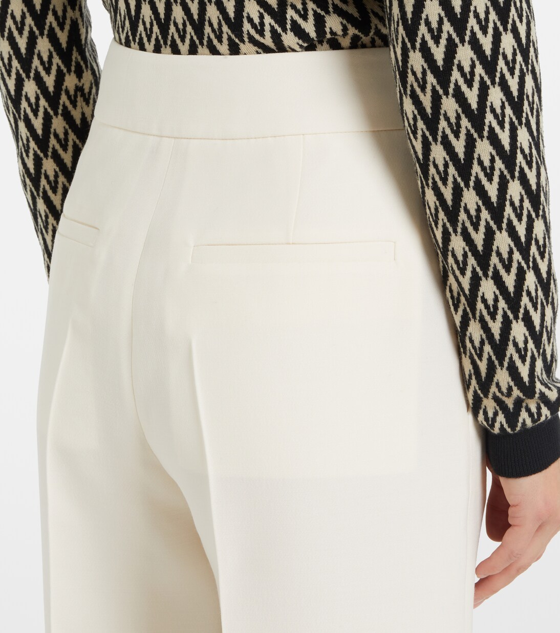 Pantalon ample en Crepe Couture | Valentino