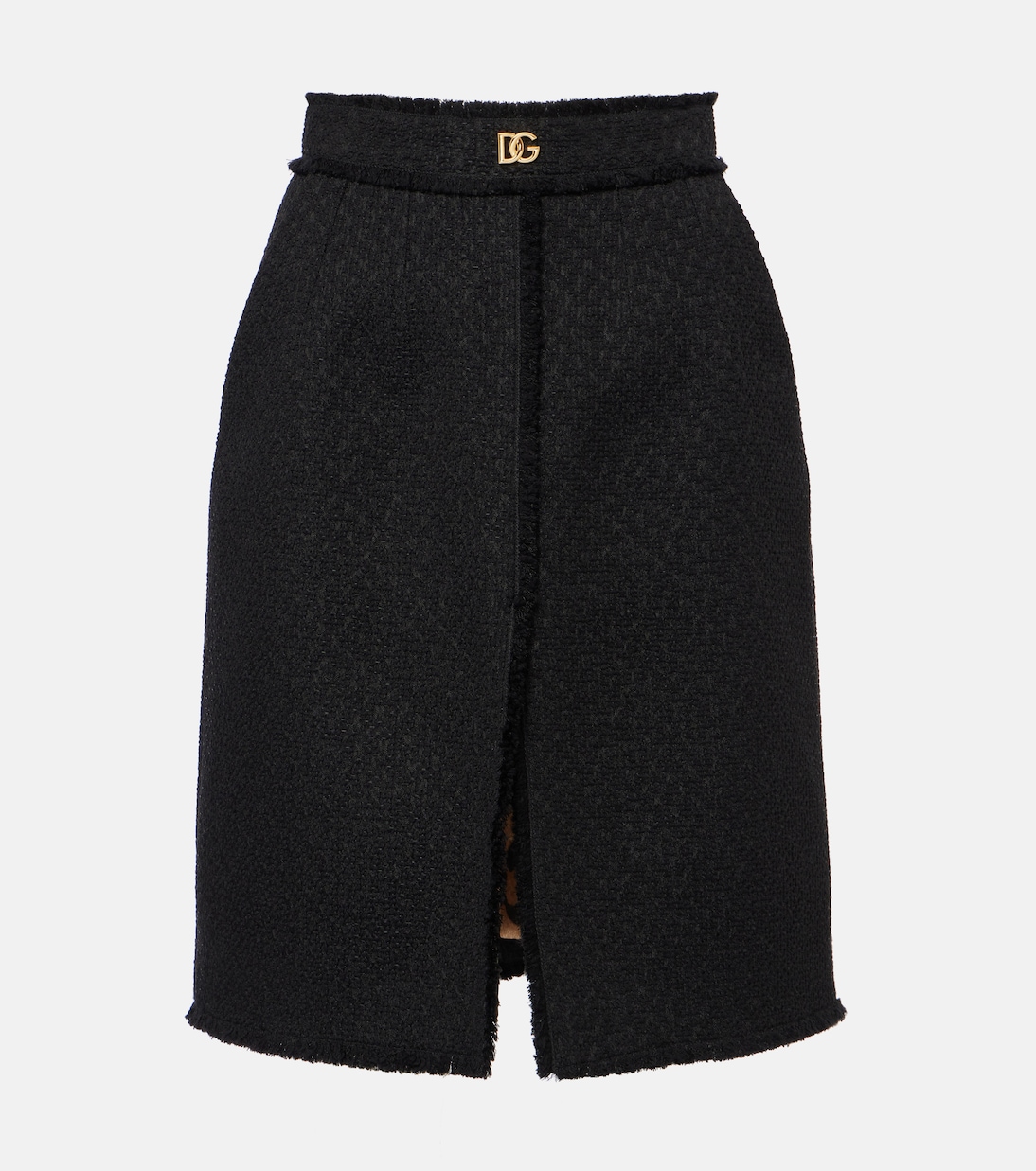DG wool-blend tweed midi skirt | Dolce&Gabbana