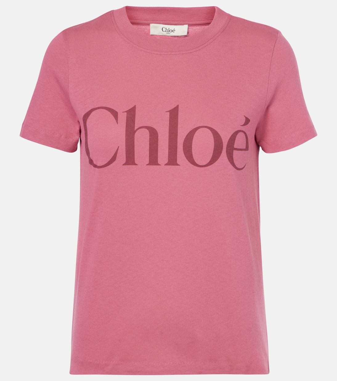 Camiseta en jersey de algodón con logo | Chloé