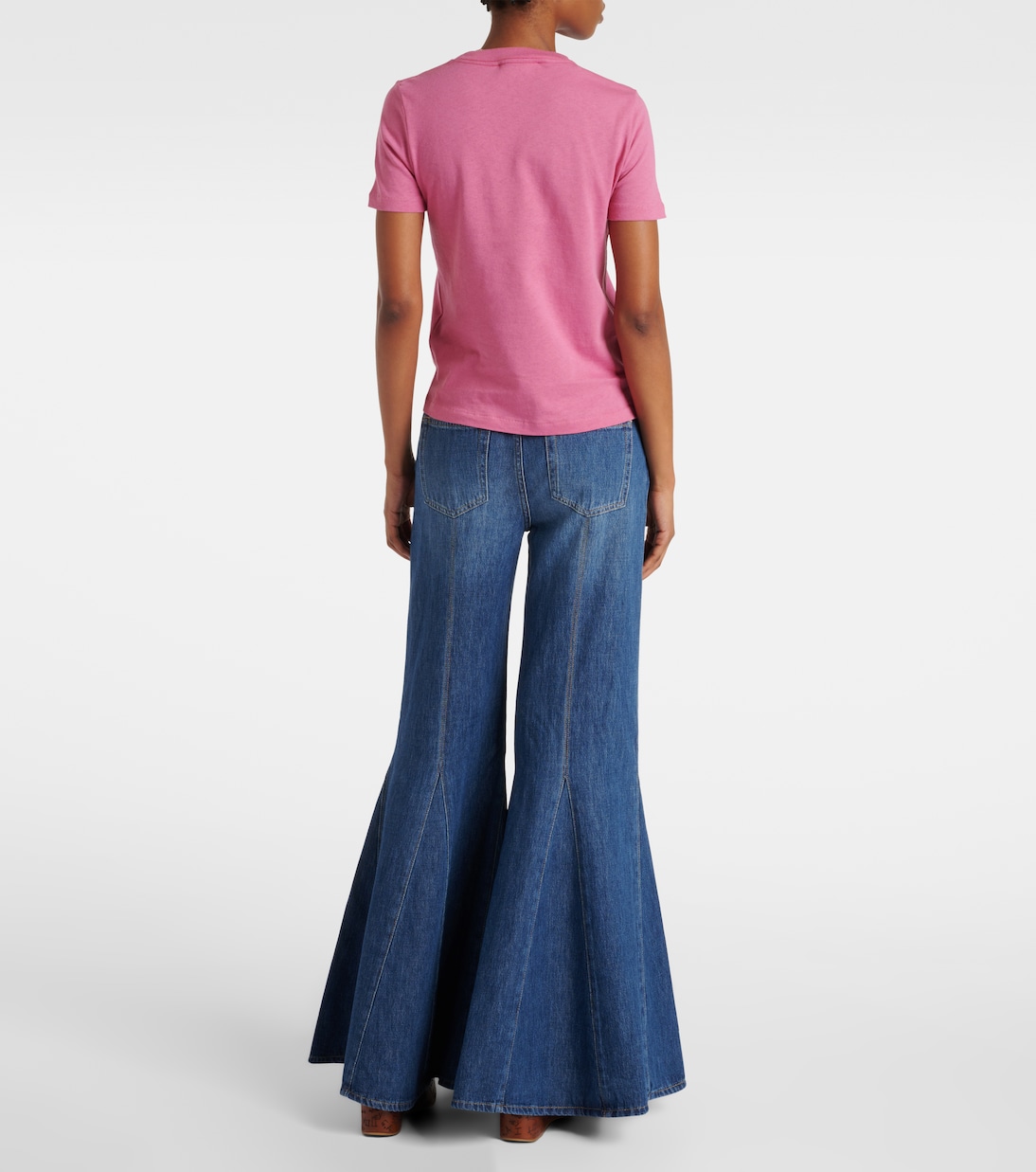 Camiseta en jersey de algodón con logo | Chloé