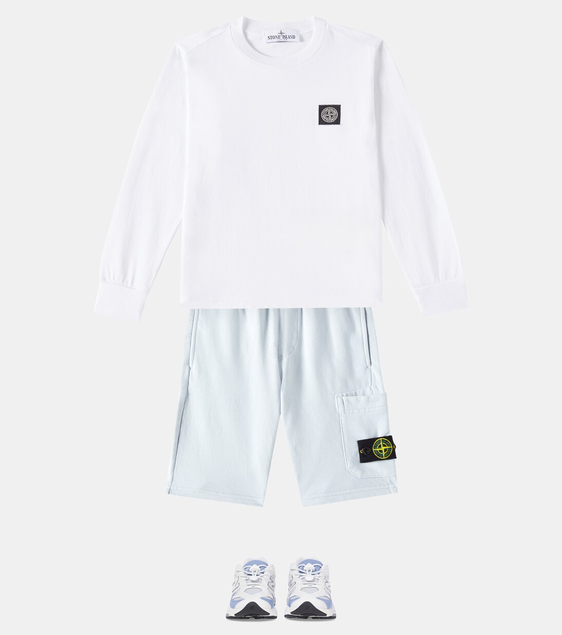 Longsleeve Compass aus Baumwolle | Stone Island Junior