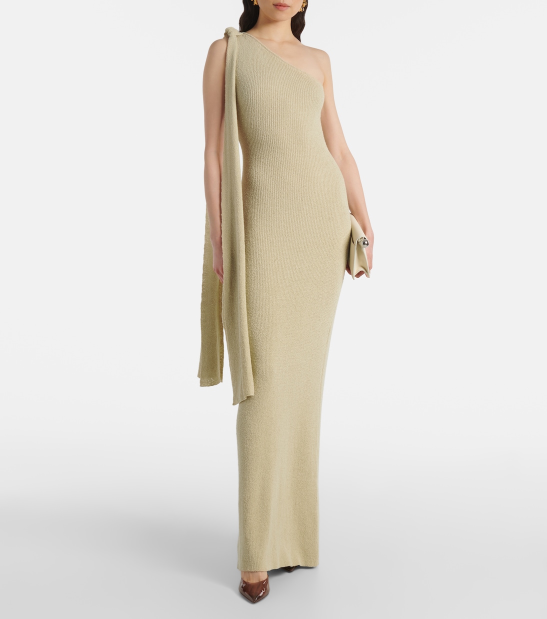 Dara one-shoulder draped maxi dress | Aya Muse