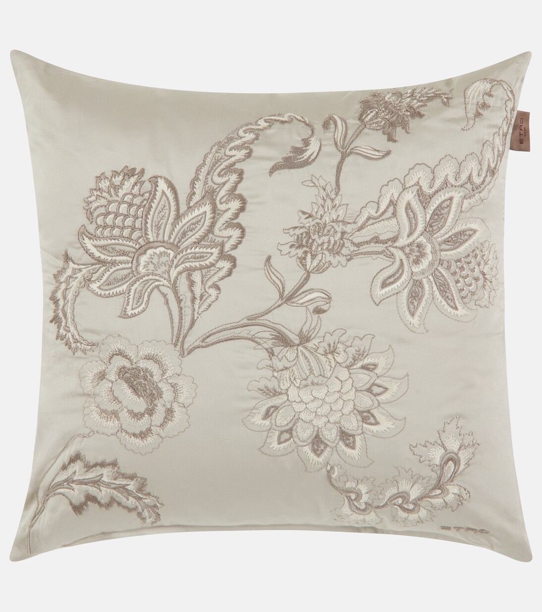 Bloom embroidered cotton cushion | Etro
