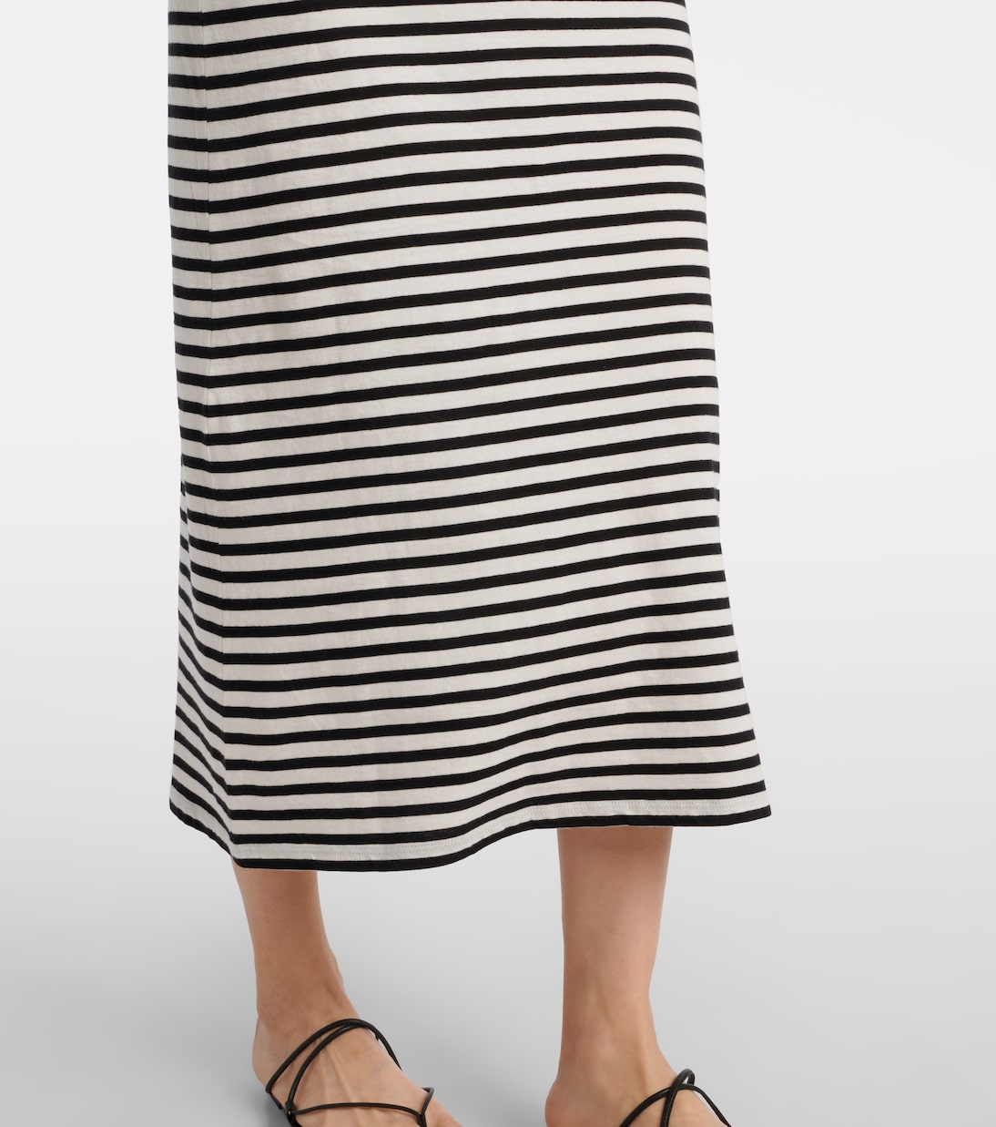 Vestido largo de algodón a rayas | Nili Lotan